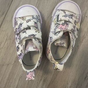 Converse Kids Unicorn Print Shoes - White and Pink